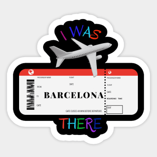 Souvenir from Barcelona. Take a piece of Barcelona with You. Sticker